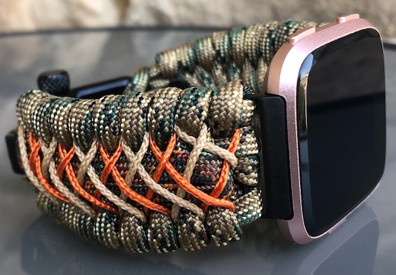 fitbit versa paracord band