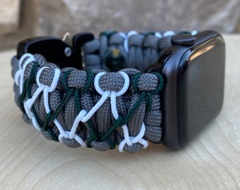 Personalized Paracord Watch Band for Apple Watch Series 1-11, Ultra, Ultra 2, Ultra 3, and SE (watch not included).