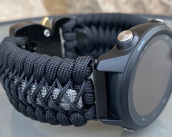 Correa de reloj de paracord personalizada para Garmin