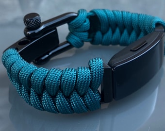 Personalized Paracord Watch Band for Fitbit Inspire, Luxe. Ace 2 Kids (watch not included)