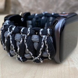 Correa de reloj de paracord personalizada para Apple Watch Series 1, 2, 3, 4, 5, 6, 7, 8, 9, 10, Ultra, Ultra 2 y SE (reloj no incluido)