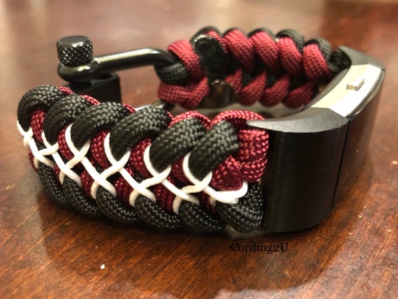 Gepersonaliseerde paracord horlogeband voor Fitbit Charge 2 3 4 5 6 horloge niet inbegrepen Etsy Nederland
