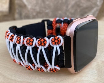 Handmade Paracord Watch Band for Fitbit Versa and Sense