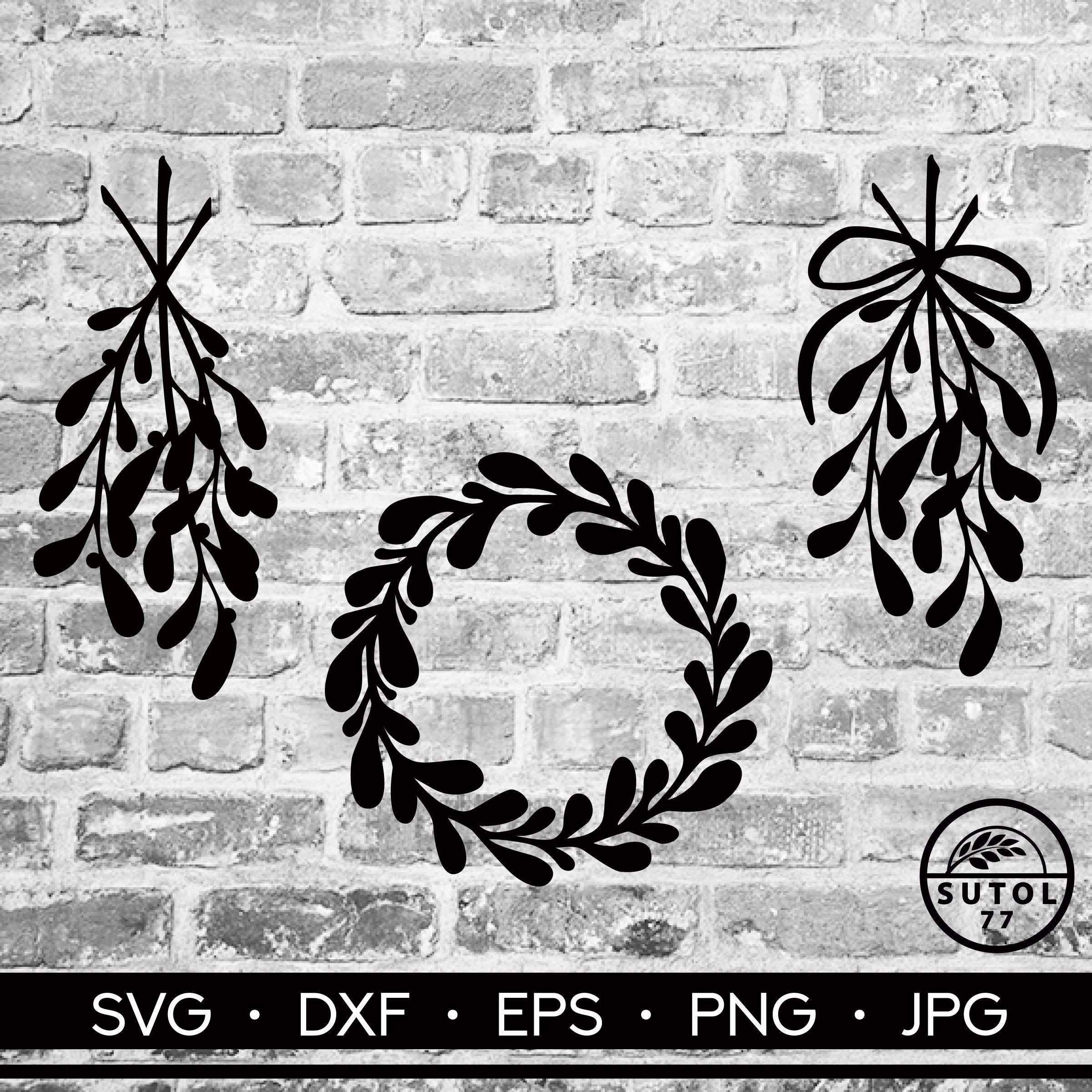 Christmas Holly Svg Dxf Eps Png Jpg Digital Graphic - Etsy