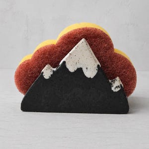 Sponshouders | Servettenhouders met bergmotief | Brievenhouders