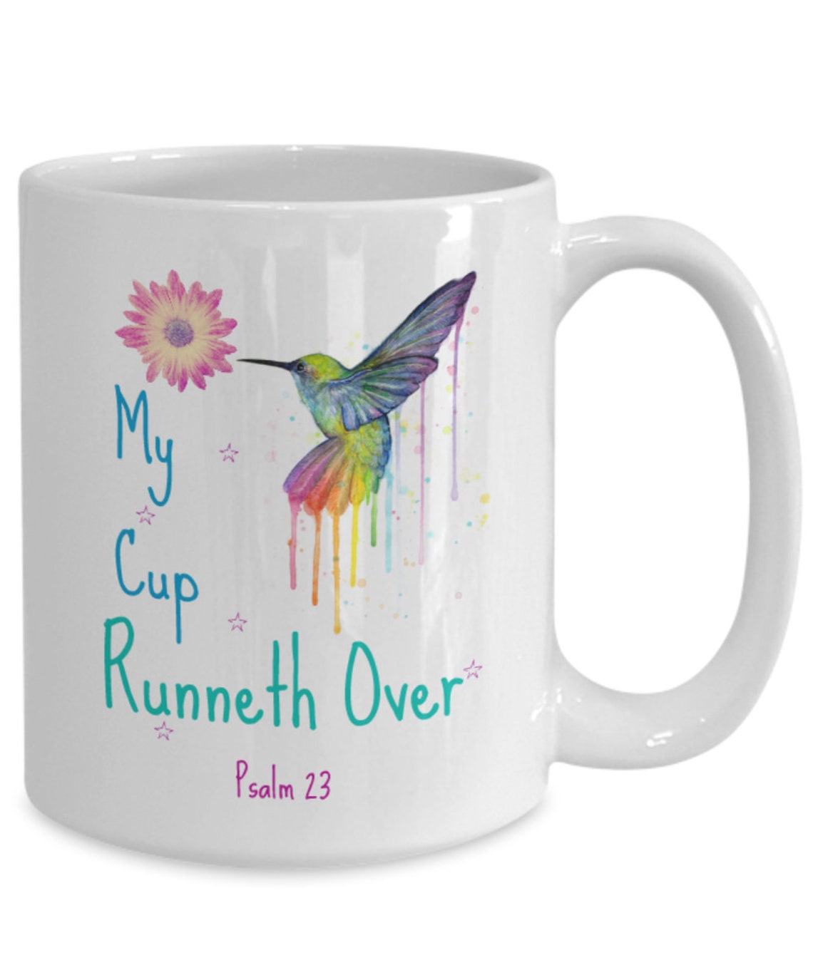 My Cup Over Mug Bible Verse Coffee Mug 23rd Psalm Etsy