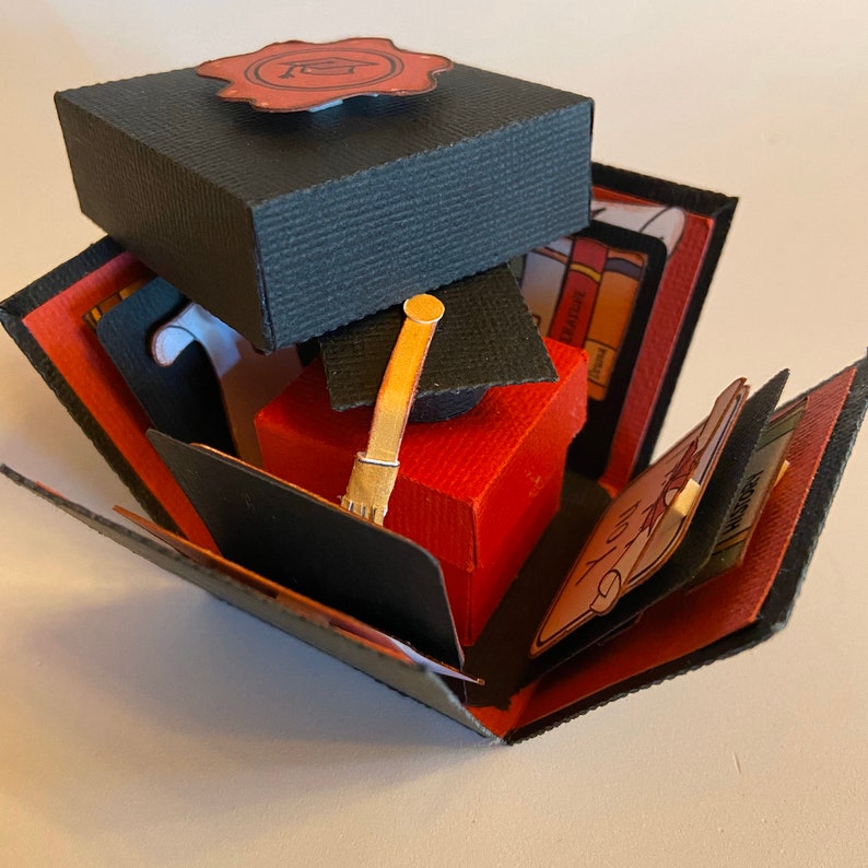 Download Graduation Explosion Box template Instant download ready ...
