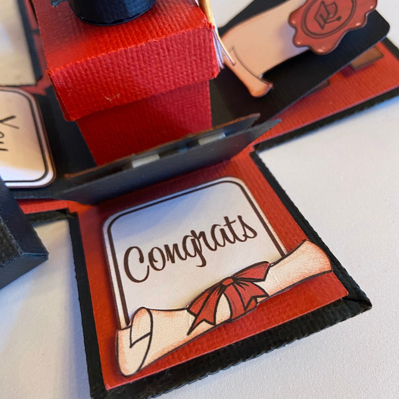 Download Graduation Explosion Box template Instant download ready ...
