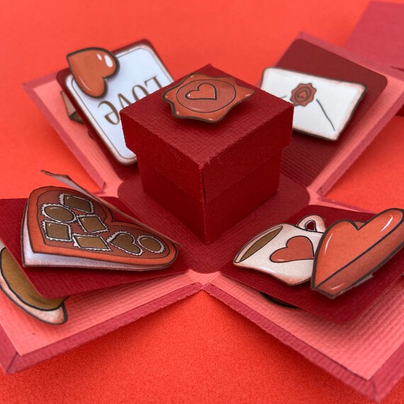 valentine s explosion box template instant download etsy