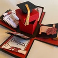 Graduation Explosion Box template - Instant download - ready for manual and cutting machine - Print & Make