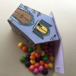 Scatola per dolcetti di Halloween - Template da stampare e montare