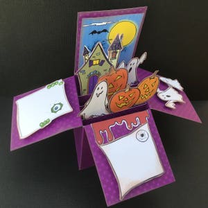 Biglietto di Halloween 3D da stampare e montare