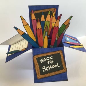 Ritorno a Scuola - Biglietto 3D - Da stampare e montare