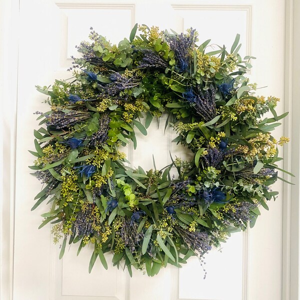 Outdoor Eucalyptus Lavender Wreath Etsy