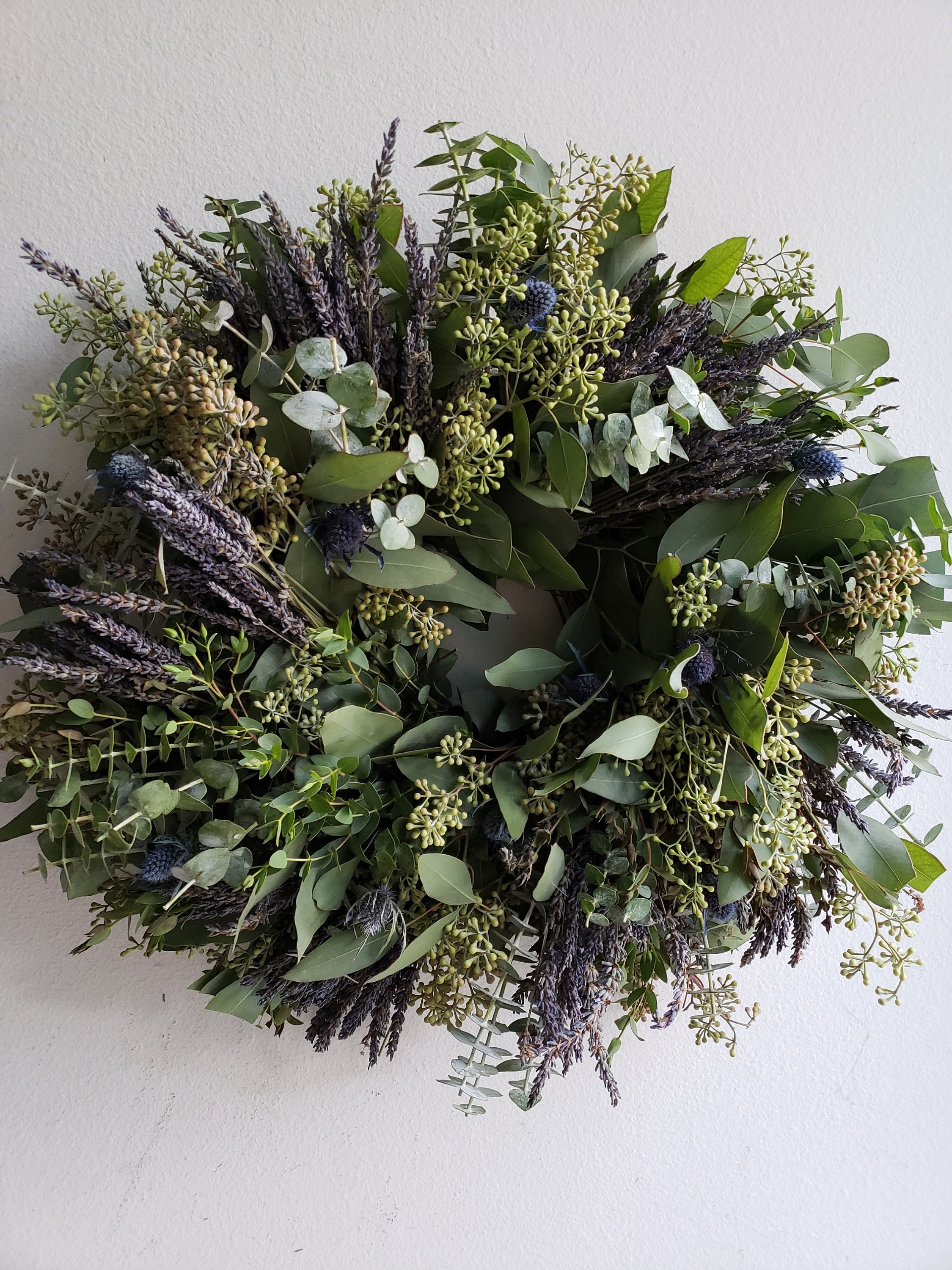 Fresh Eucalyptus & Lavender Wreath Fresh Eucalyptus Wreath Etsy