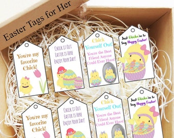 Easter Tags, Easter Chick Tags, Easter Gift Tags