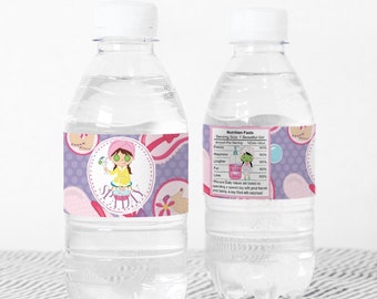 Spa Party Wasserflasche Etiketten: Geburtstagsparty Verpackungen (PDF-Datei)