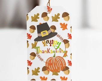 Thanksgiving Favor Tags, Thanksgiving Favors,  Thanksgiving Gift Tags