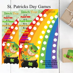 St Patricks Day Games, St Patricks Day Party, St Patricks Day Kids Printable image 1