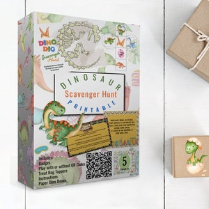 Dinosaur Scavenger Hunt: Birthday Party Game (PDF)