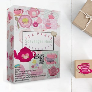 Tea Party Scavenger Hunt Game for Kids (PDF)