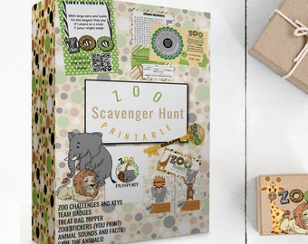 Zoo Scavenger Hunt, Zoo Passport, Safari Scavenger Hunt