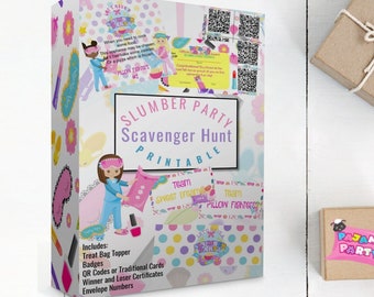 Slumber Party Scavenger Hunt: Sleepover Games (PDF)
