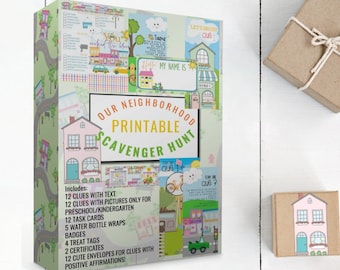 Neighborhood Scavenger Hunt: Summer Outdoor Kids Game (PDF)