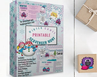 Winter Scavenger Hunt: Kids Printable Game (PDF)