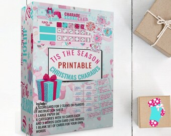 Christmas Charades Game: Printable Family Party (Digital Download)