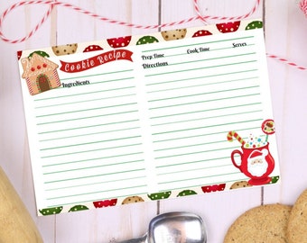 Christmas Cookie Exchange Recipe Card (PDF)