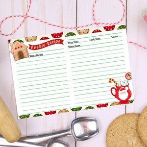 Christmas Cookie Exchange Recipe Card (PDF)