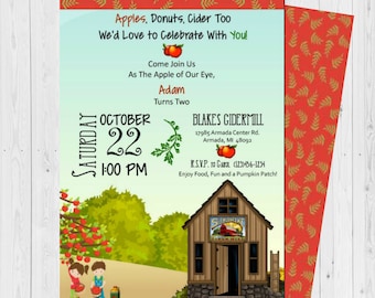fall invitations etsy