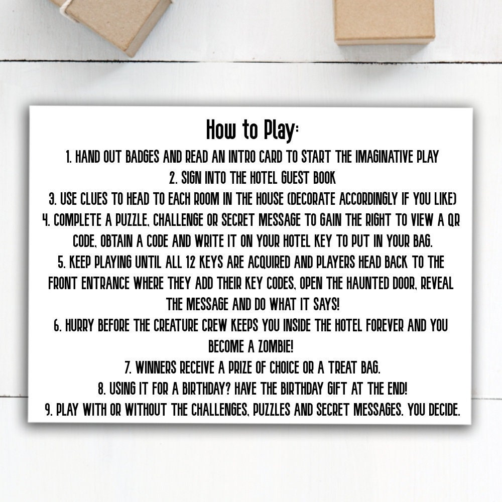 halloween escape room halloween scavenger hunt for kids etsy
