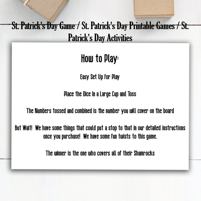St. Patrick's Day Game, St. Patrick's Day Party Game, St. Patrick's Day Activities image 4
