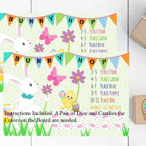 Easter Bunny Dice Game: Printable Party Activity (PDF)