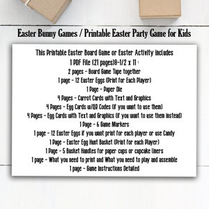 Printable Easter Board Game, Printable Easter Party Game For Kids, Easter Activity for Kids image 4