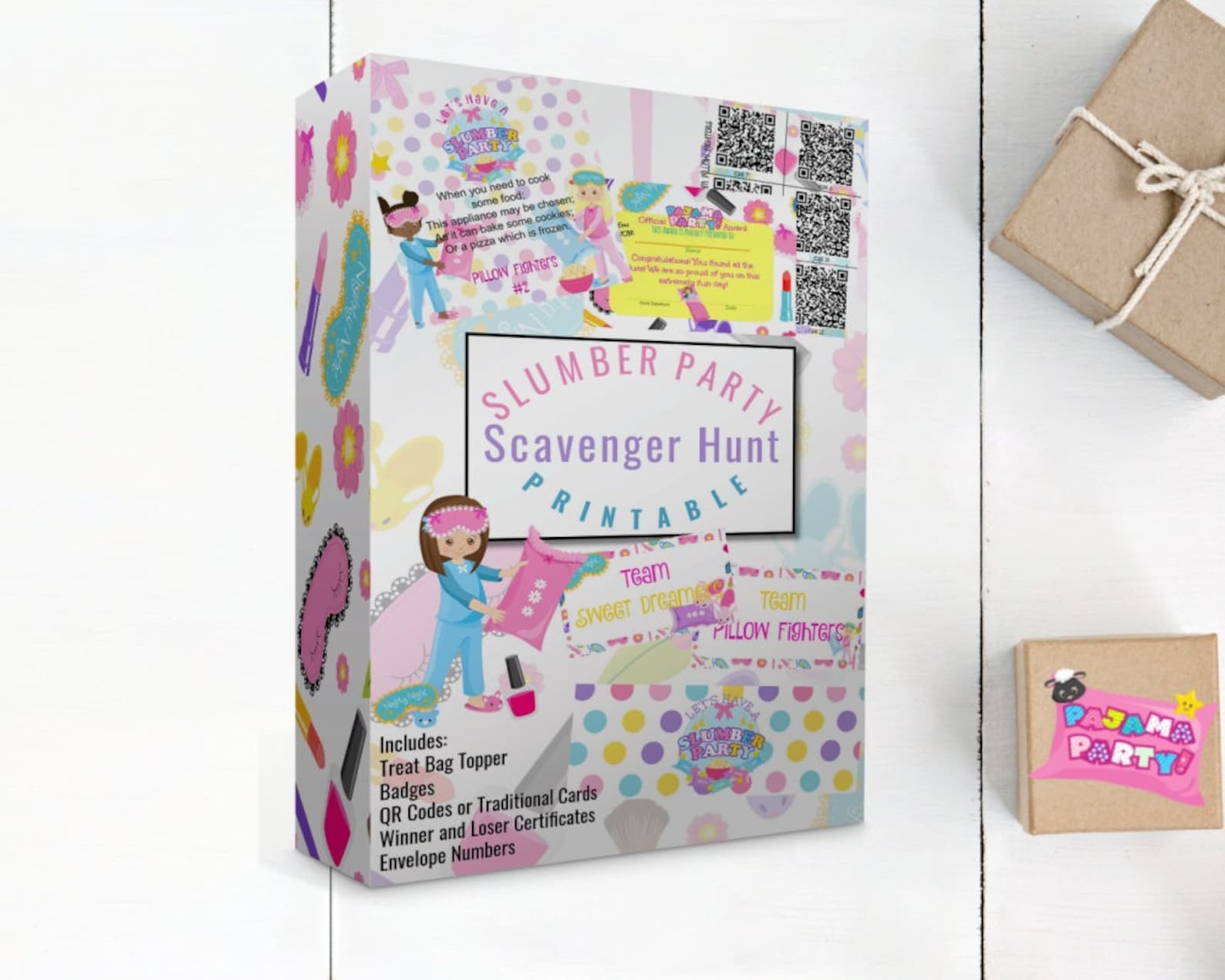 Slumber Party Scavenger Hunt, Slumber Party Games, Slumber Party