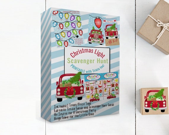 Christmas Light Bingo Cards Christmas Light Bingo Cards
