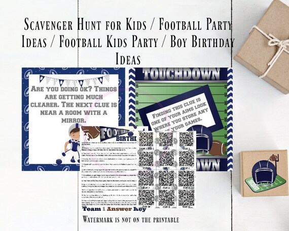 Download Scavenger Hunt Birthday For Boys Birthday Scavenger Hunt Boys Treasure Hunts By Grinandprint Catch My Party