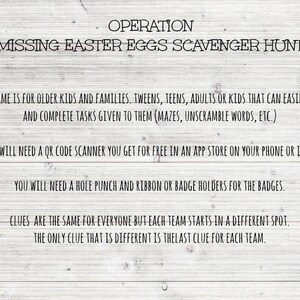 Easter Egg Hunt, Easter Party Games, Easter Egg Hunt Clues image 2