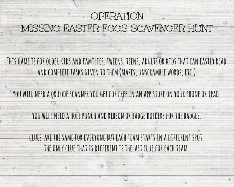 Easter Egg Hunt, Easter Party Games, Easter Egg Hunt Clues image 2