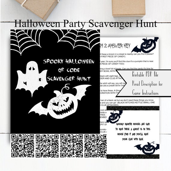 Halloween Scavenger Hunt / Halloween Party Games / Halloween Party / Halloween Games for Kids / Halloween Games / School Halloween Party Il_570xn