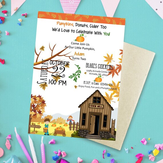 Fall Invitations Pumpkin Birthday Party Pumpkin Birthday Invitations Pumpkin Party Fall Birthday Invitations Halloween Invitations By Grinandprint Catch My Party