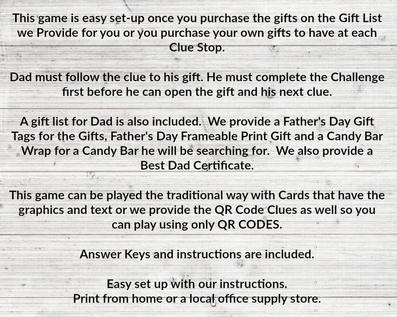 fathers day scavenger hunt fathers day scavenger hunt etsy