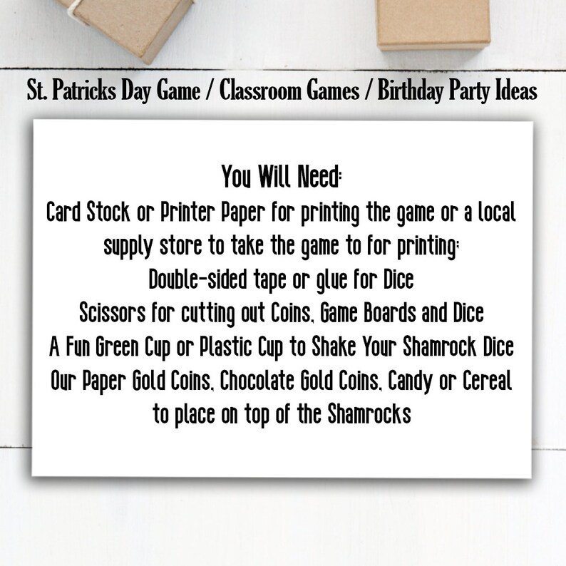 St. Patrick's Day Game, St. Patrick's Day Party Game, St. Patrick's Day Activities image 5