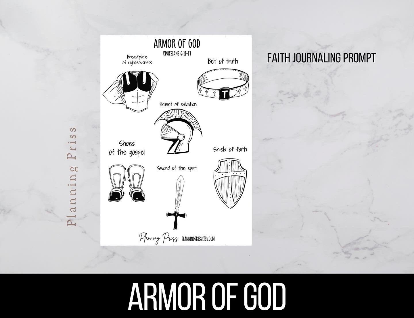 Scripture Journal Sticker Set, Christian Planner Stickers – Armour of Light