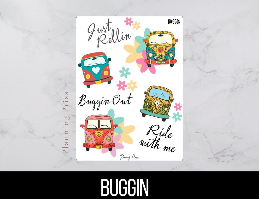 Buggin Deco Sticker Sheet - Etsy