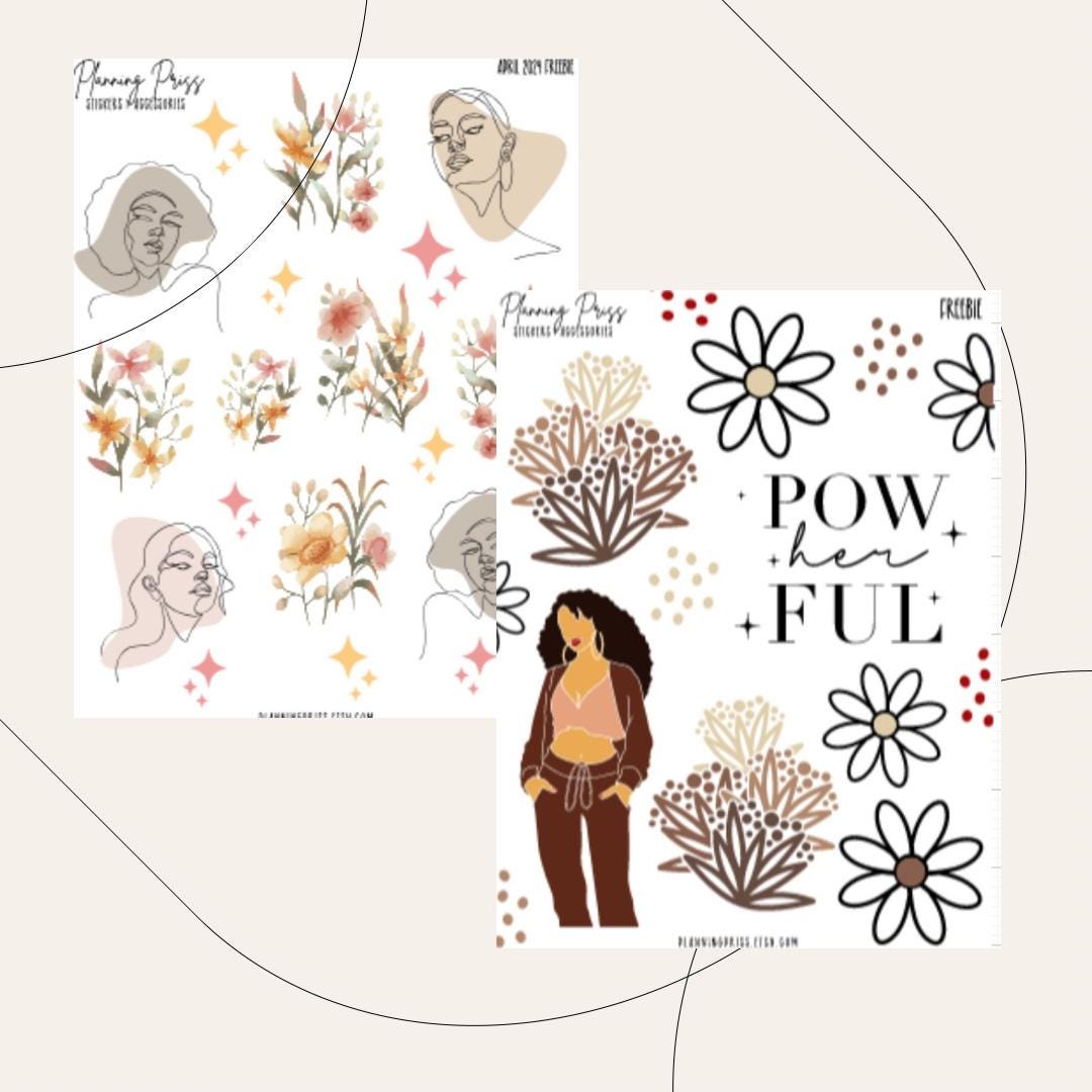 Freebei Sticker Freebie Sticker Sheet Bundle - Etsy