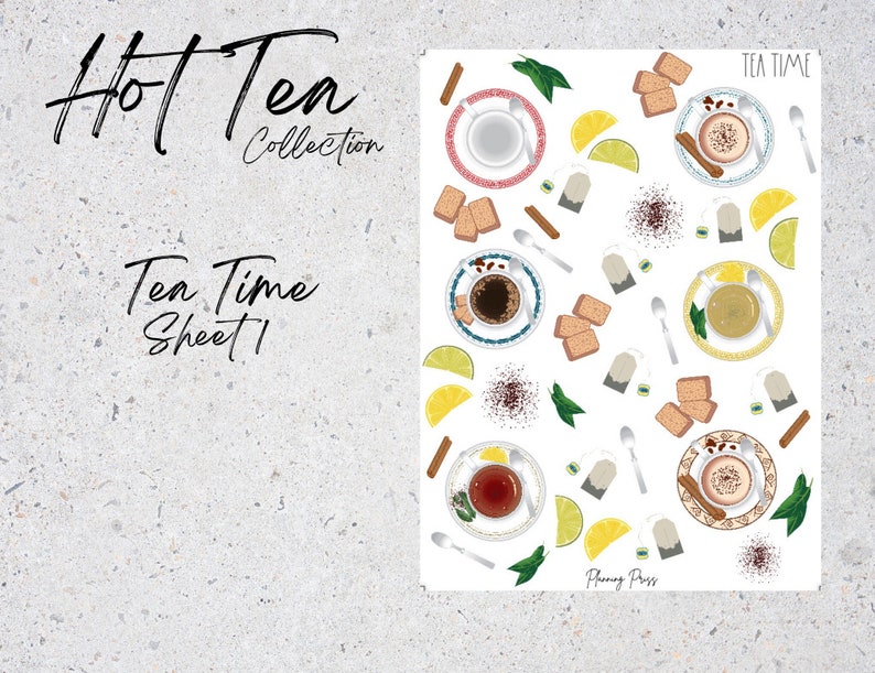 Hot Tea Sticker Collection - Etsy